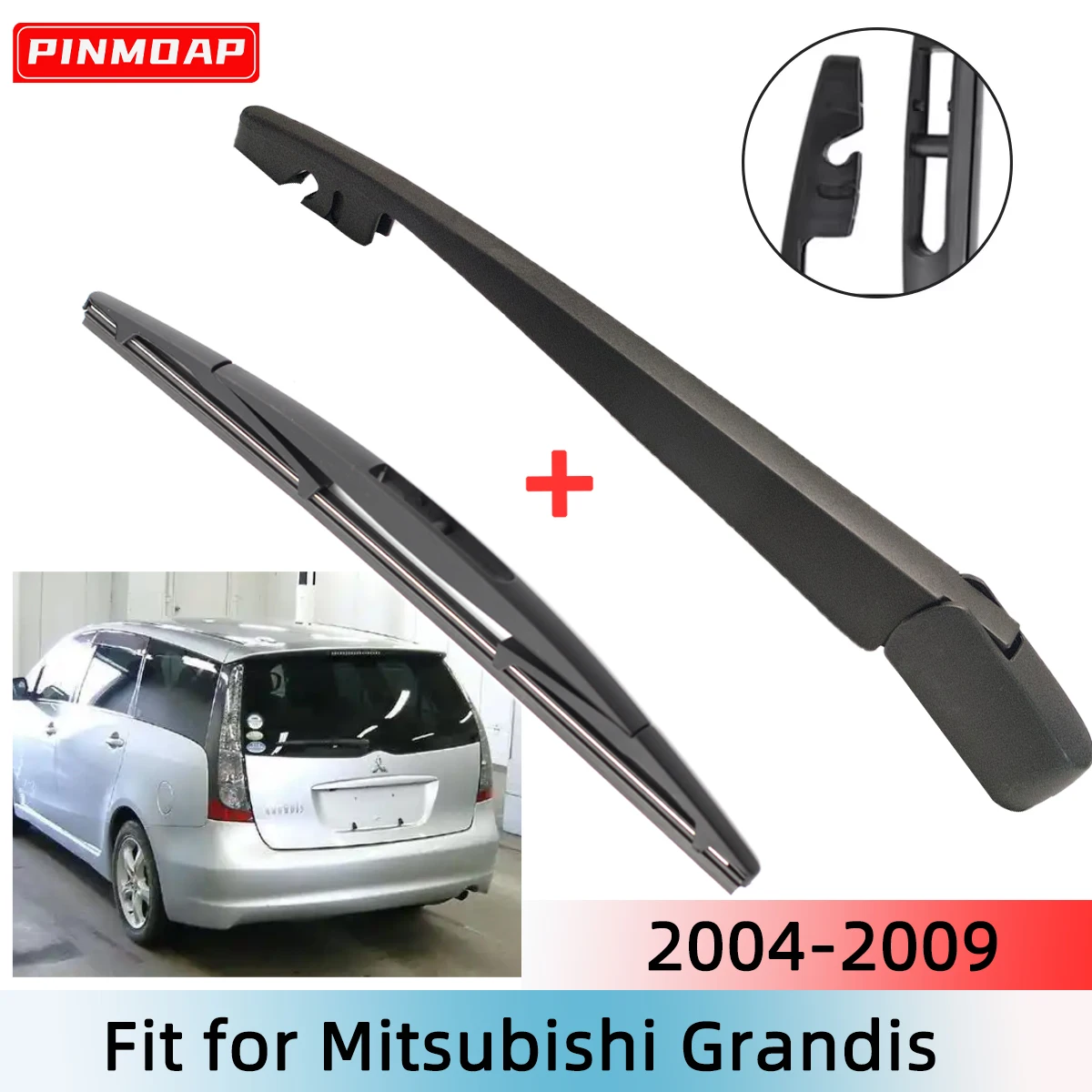 1/2PCS Heckscheibenwischerblatt Wischerarm Kit für Mitsubishi Grandis 2004-2009 Windschutzscheibe Windschutzscheibe Heckscheibe