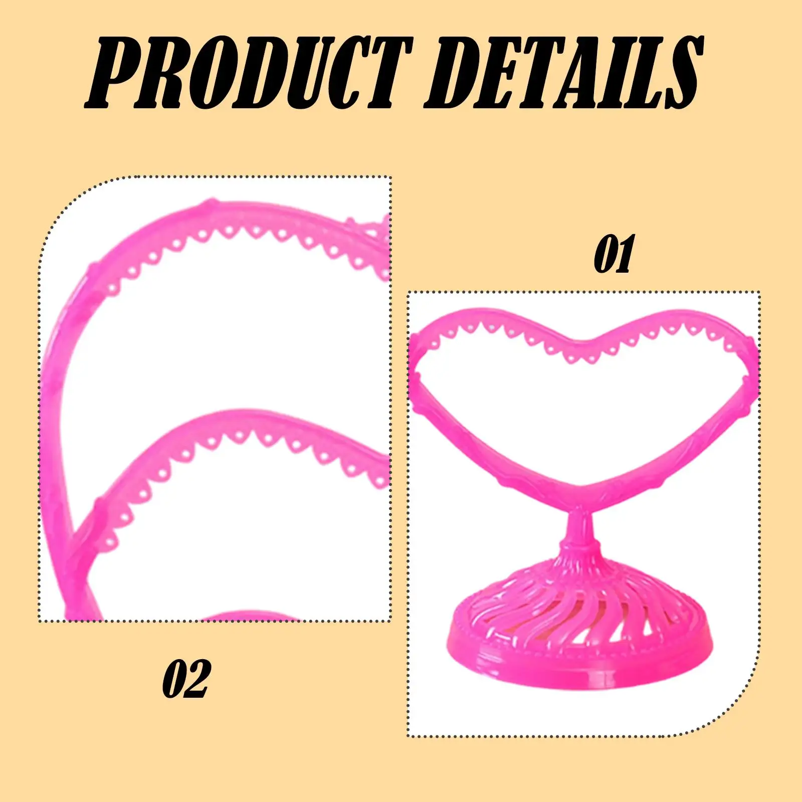 منظم تخزين حامل القرط على شكل قلب سهل الاستخدام للنساء والفتيات هدية جميلة حامل عرض القرط لمتجر المجوهرات المنزلي