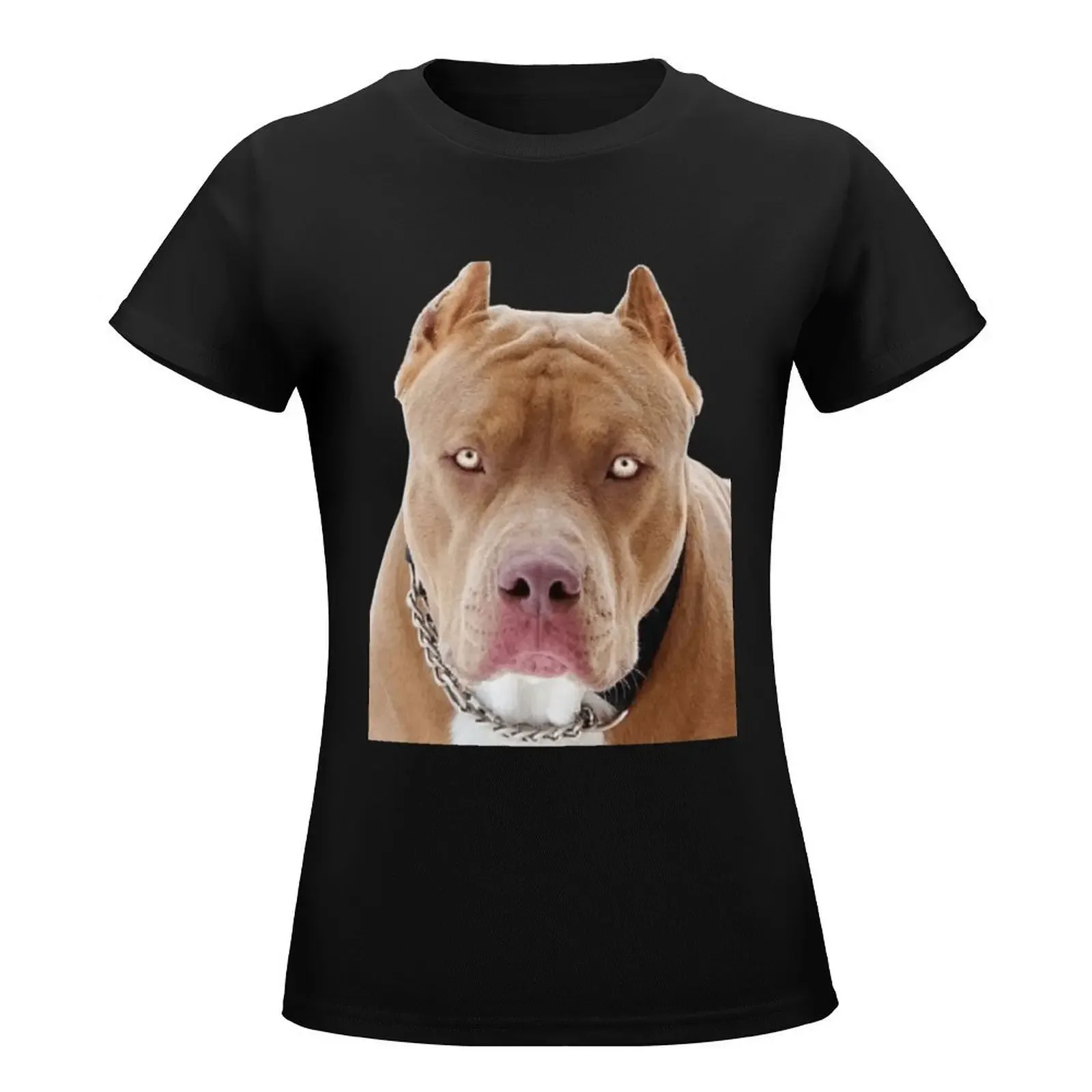 Dog Pit Bull Red Norse T-Shirt Aesthetic clothing summer clothes summer blouses woman 2024