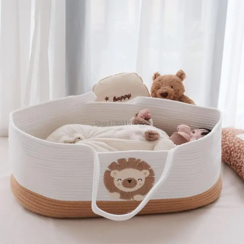 

Breathable Handwoven Cotton Bassinet Compact Design Newborn To 6 Months Daily