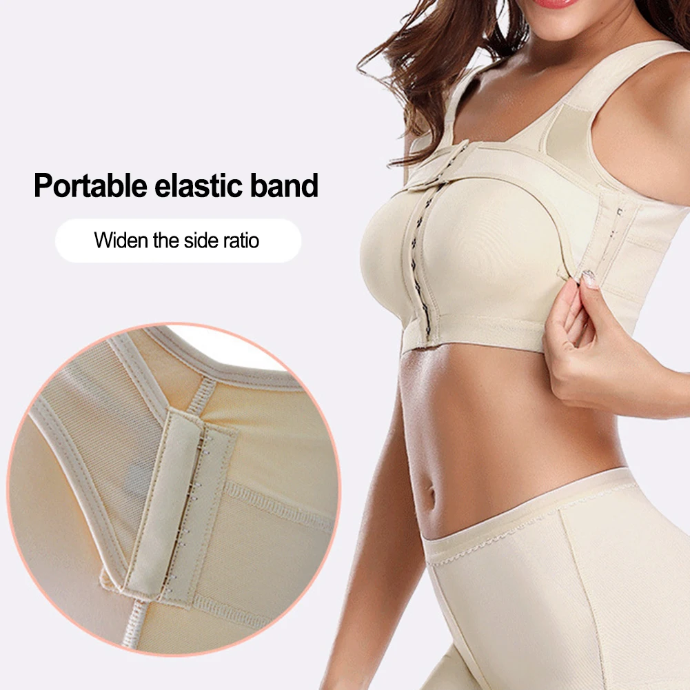 Women Light Thin Breast Support Bra Stabilizer Post Underwear Pressure Bralette Stabilizer Cup Front Buckle Shaped Bra For Women