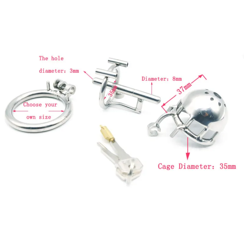 Chaste Bird New Stainless Steel Male Dual Use PA Chastity Device Penis Ring Cock Cage Adult Sex Toys Kidding Zone \