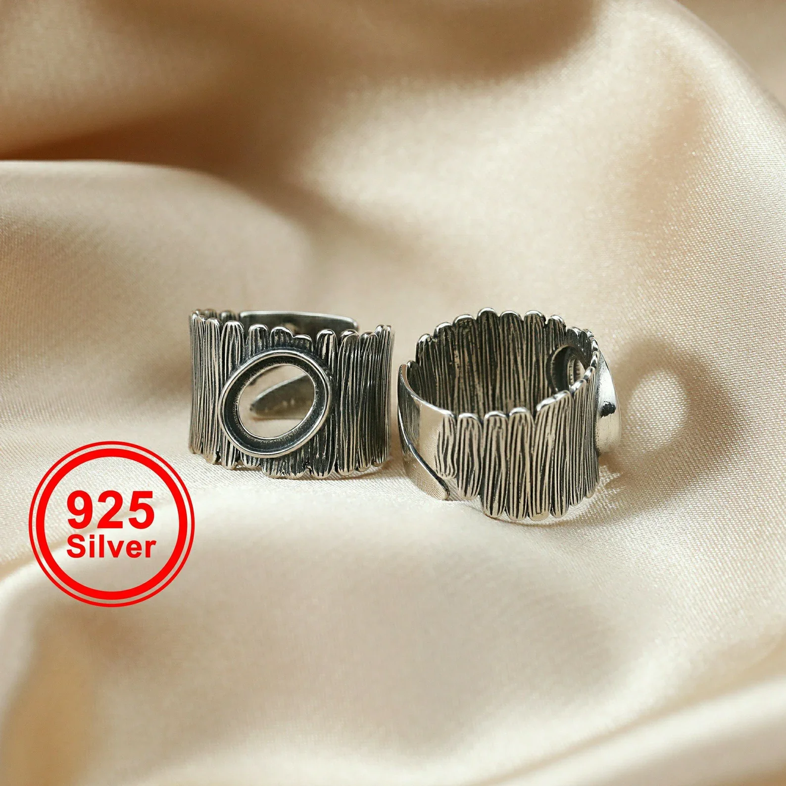 8x10mm-オーバル-カボション-ベゼル-スチームパンク-アンティーク加工-ソリッド-925-スターリングシルバー-調節可能なリングセッティング-1223092