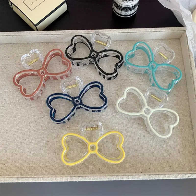 1/3/5PCS Sparkling Transparent Hairpin Quality Safety Cute Girl Hairpin Bow Grip Clip Demand Charming Hair Clip Fashion Joker