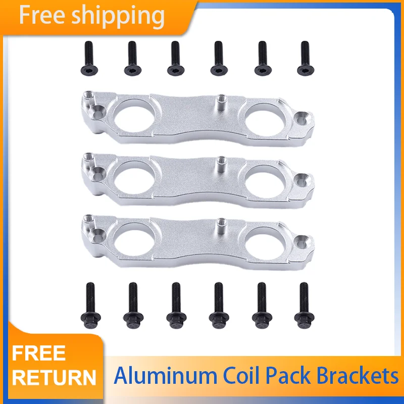

Aluminum Coil Pack Brackets Compatible with Toyota 1JZGTE 2JZGTE VVTI & Non-VVTI Nissan R35 GTR