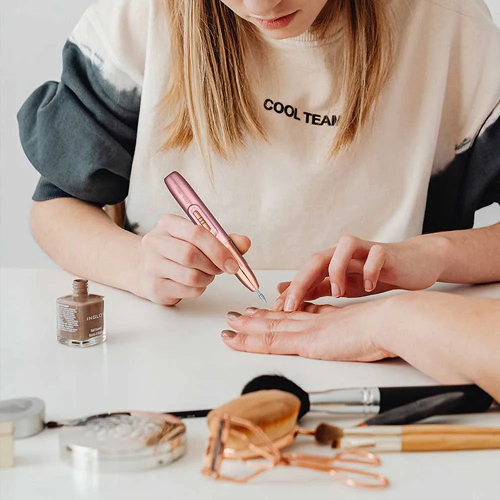 Elektrische Nagel bohrmaschine tragbar für Maniküre Fräser Set für Gel polieren Nagel bohrer Stift Salon Nagel werkzeug