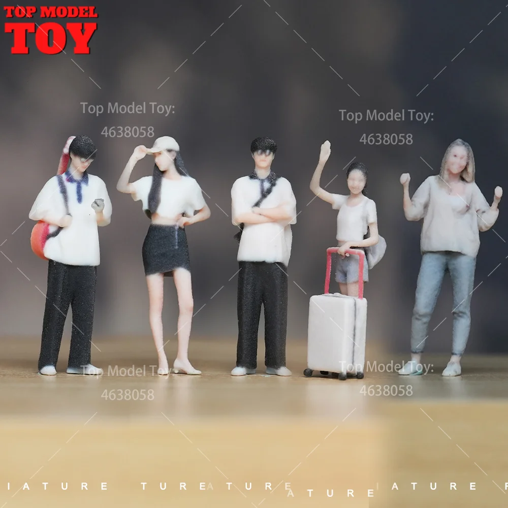 

1/64 1/87 1/43 1/24 1/18 Scale Casual Style Boys and Girls 3D Print Female Male Scene Props Figures Model For Cars Vehicles Toy
