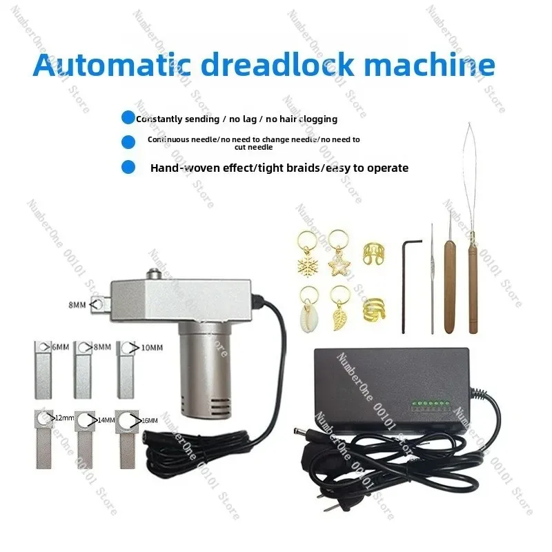 Automatic Dreadlock Braiding Machine, Professional for Hair Salon Braiding Crochet Twists, Electric Tool