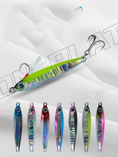 Señuelo de pesca Artificial de caballa, cebo duro de alta densidad, largo fundido, 10-30g, lote de 5 piezas