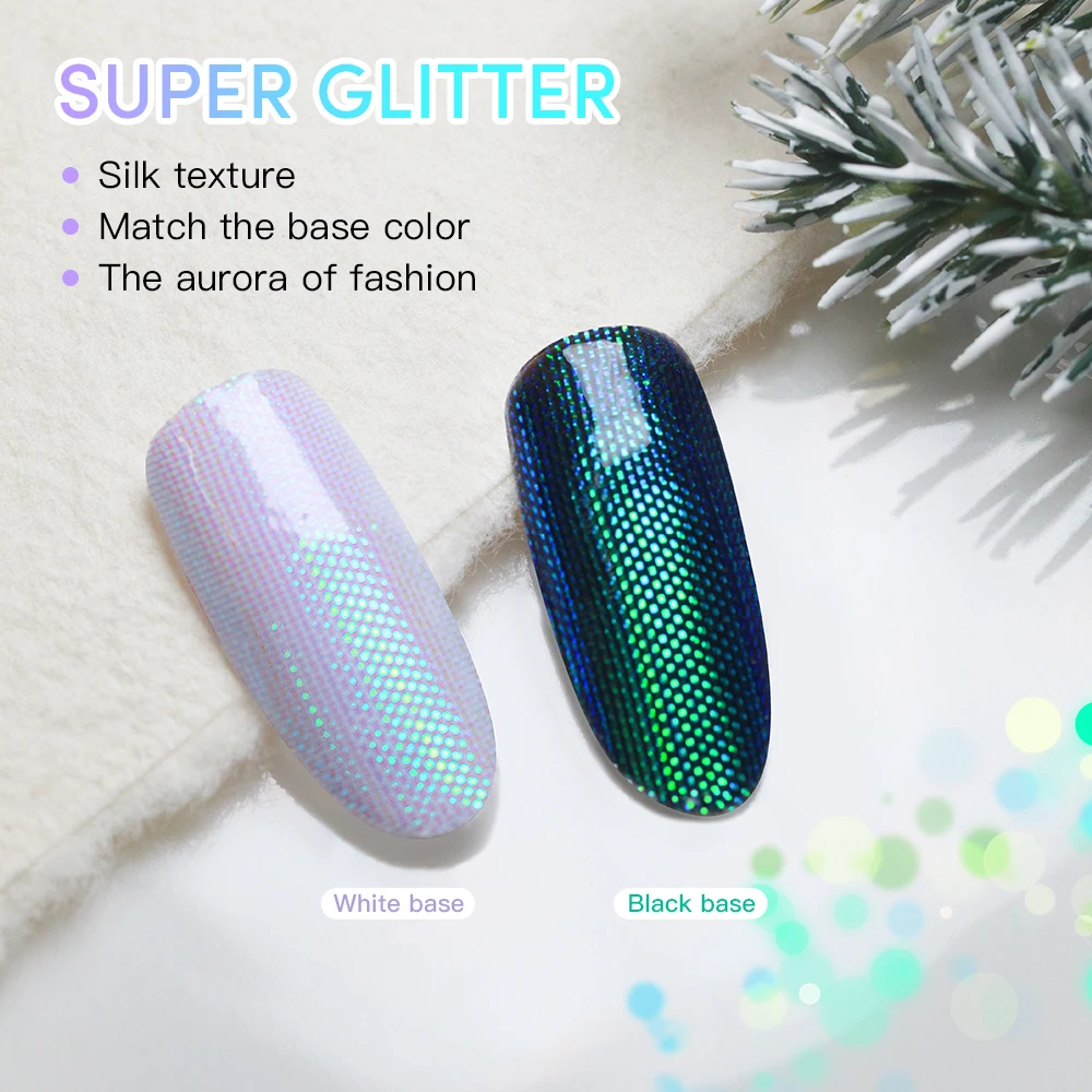 Smalto per unghie gel Aurora Snake Scale da 15 ml per pressa su unghie Gel per smalto semipermanente con glitter punk per stile serpente