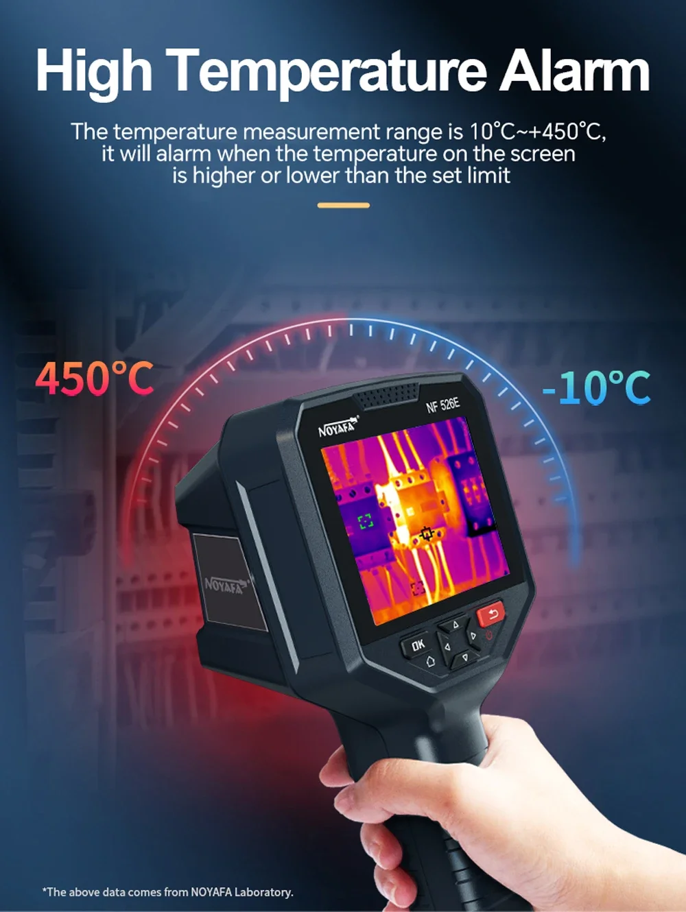 NOYAFA NF 526E Handheld Thermal Imaging Camera For Repaire Floor Heating Industrial Inspection 256 X 192 Infrared Thermal