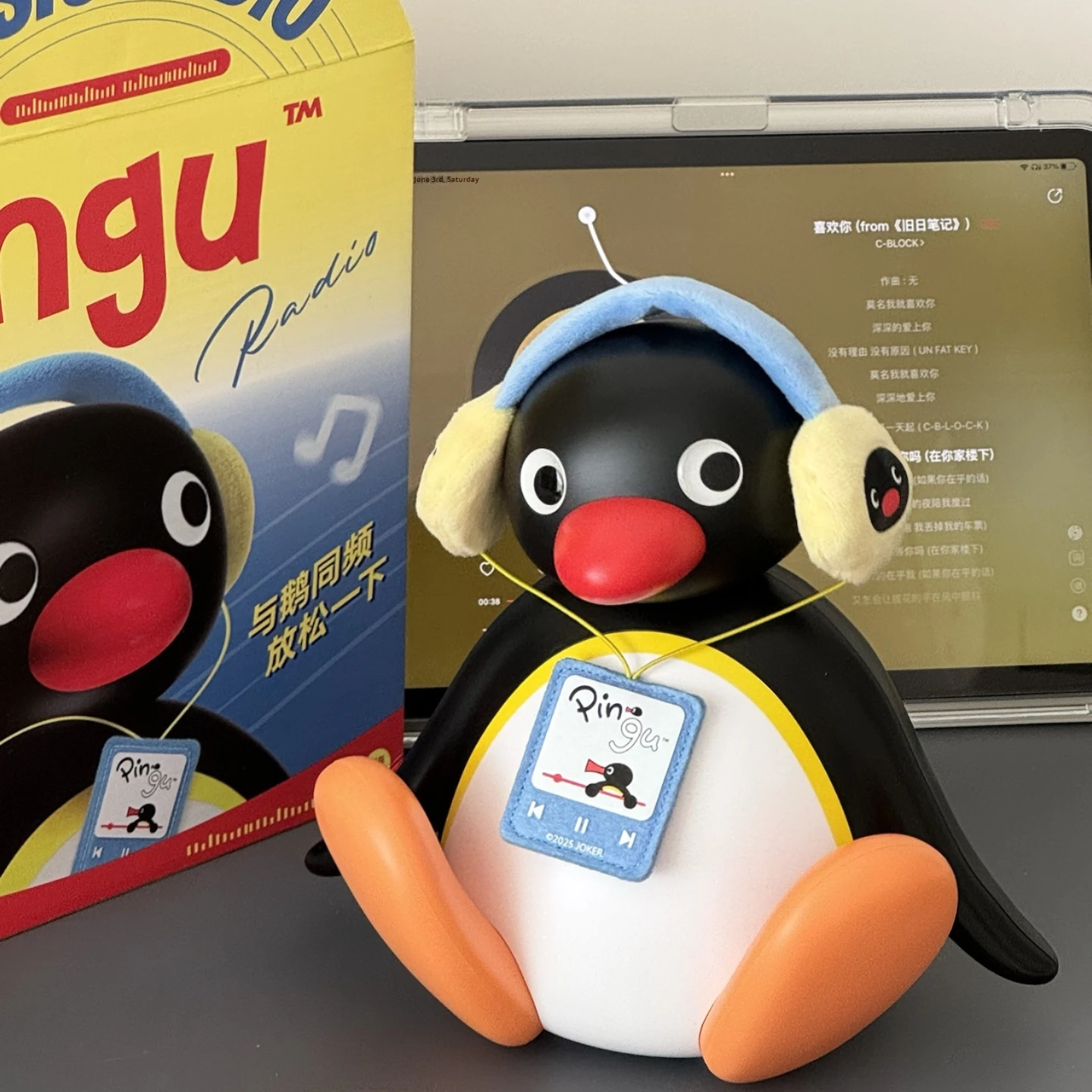Pingüino para escuchar música, altavoz con cabezal móvil, adorno de escritorio, Subwoofer, Altavoz Bluetooth, regalos de cumpleaños de alta calidad