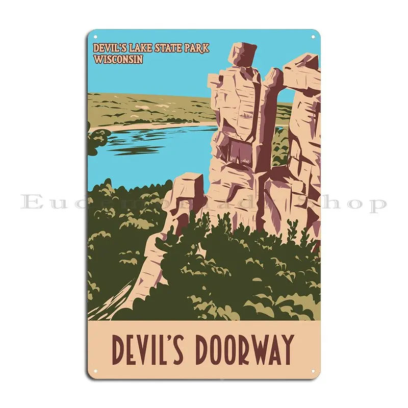 Devils Doorway Wpa Metal Plaque Poster Painting Personalized Living Room Living Room Funny Tin Sign Poster