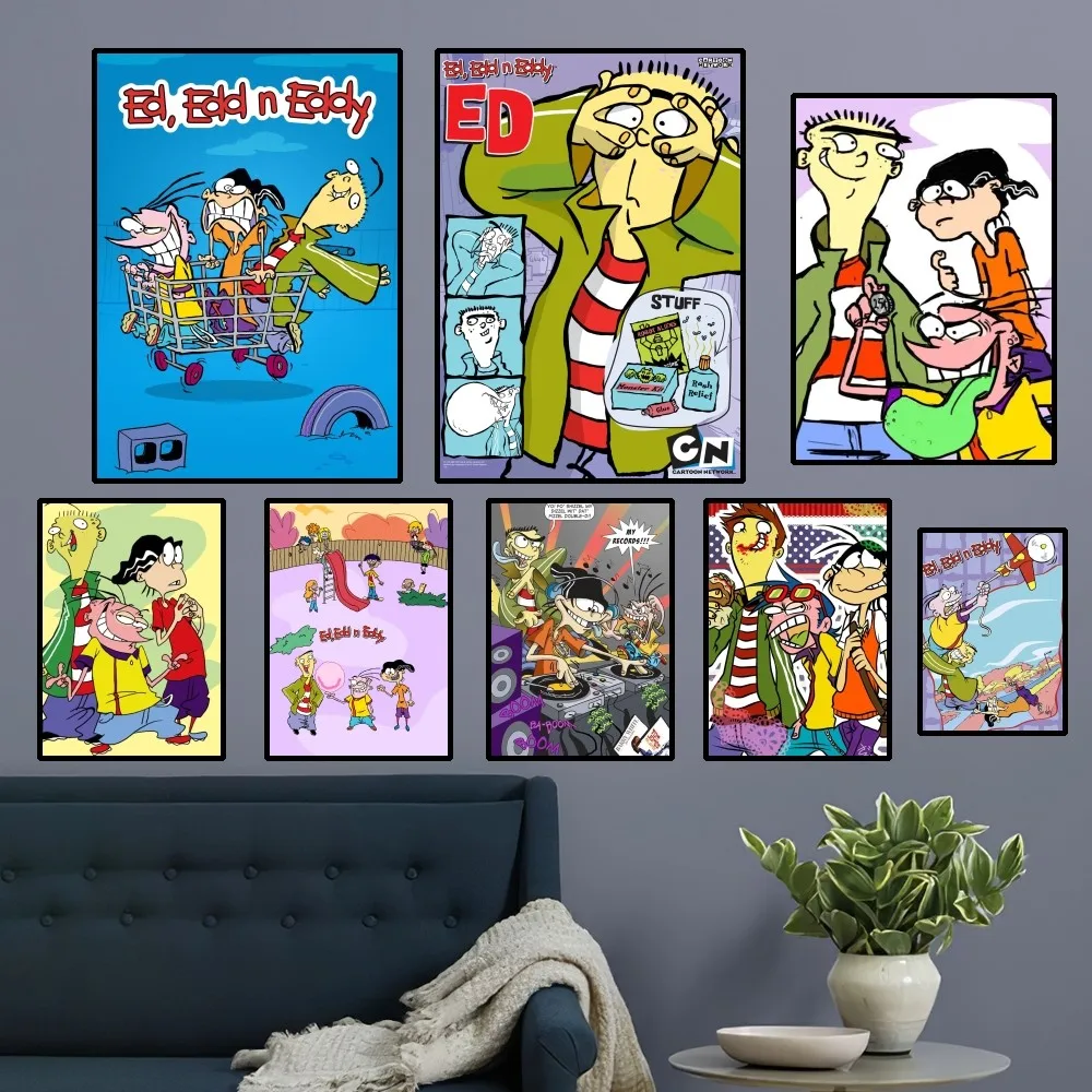 Ed, Edd n Eddy Poster Home Room Decor Aesthetic Art Wall Painting Stickers