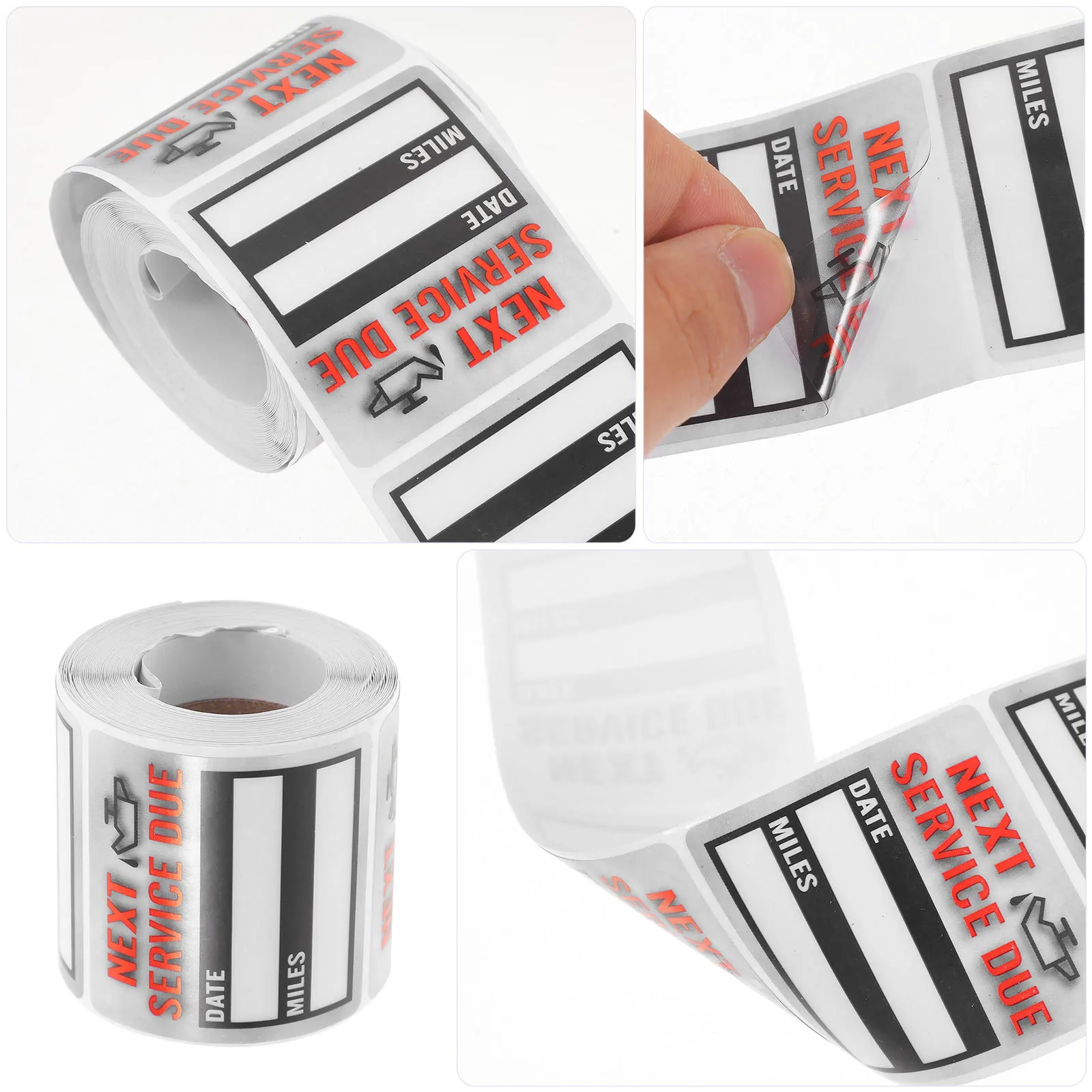 ملصقات تغيير الزيت، ملصقات صيانة السيارات، الخدمة التالية القابلة للإزالة، ملصق مقاوم للماء، طويل باستخدام الوقت، مريح وعملي