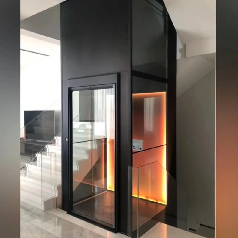 Customized Hydraulic Villa Elevator Compact Home Lift Silent Residential Hydraulic Elevator