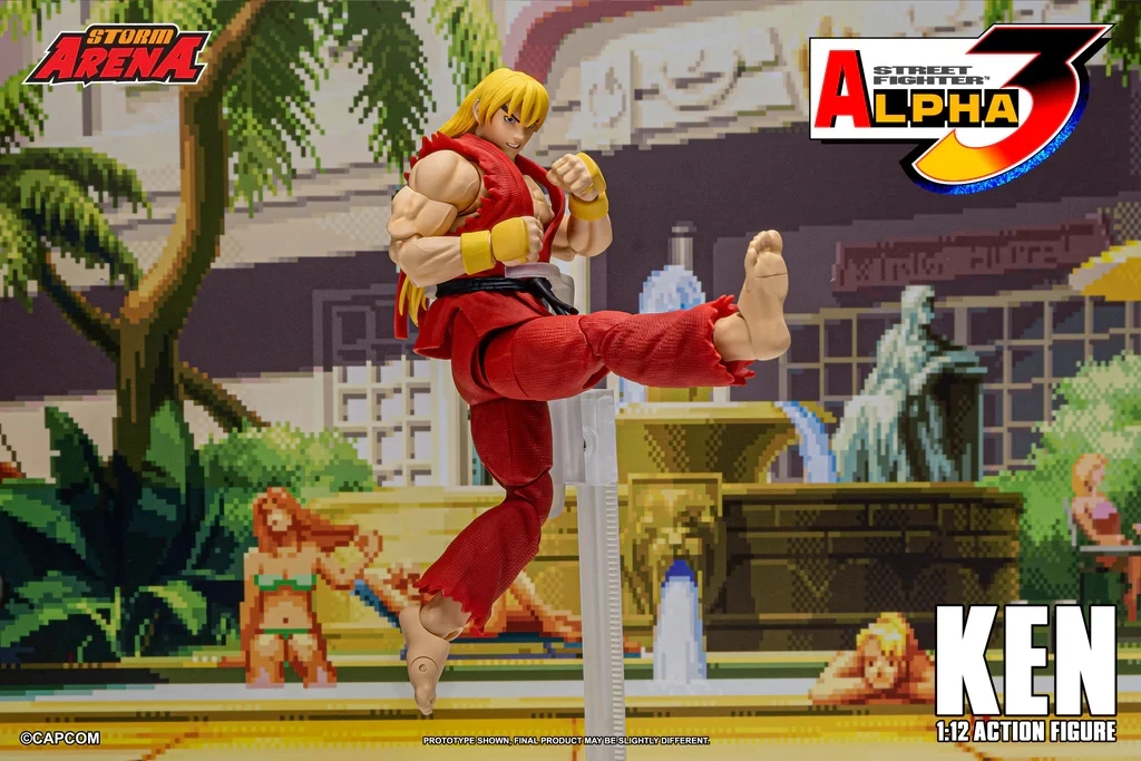 Street Fighter Alpha 3 Ken Master Action Figure di Storm Toys in stock Collezione di figurine competitive Ornamento di statue per i fan