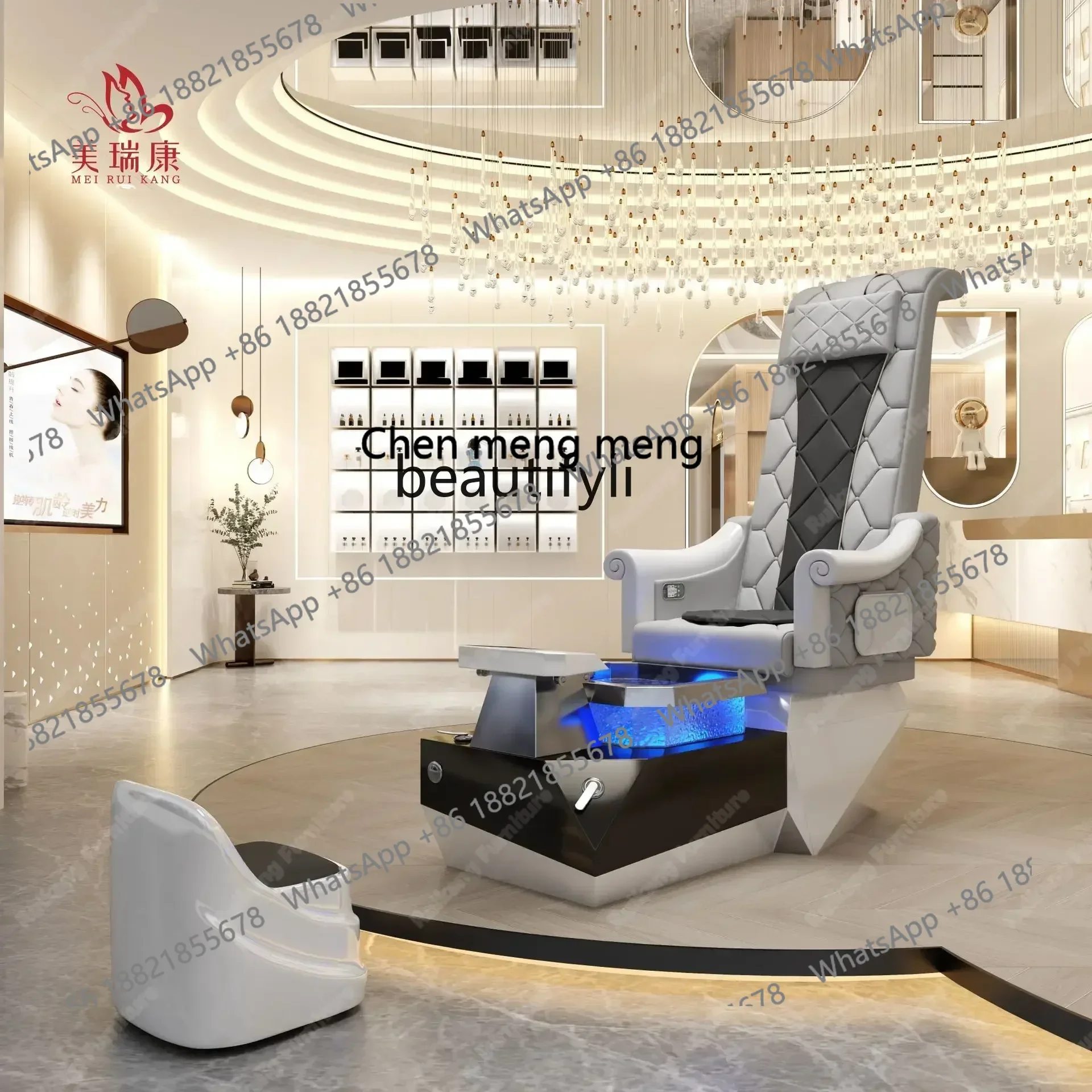 A182 1Nail Salon Eyelash-Beauty Sofa Pedicure Chair High-End Foot Massage Sofa Foot Chair Massage