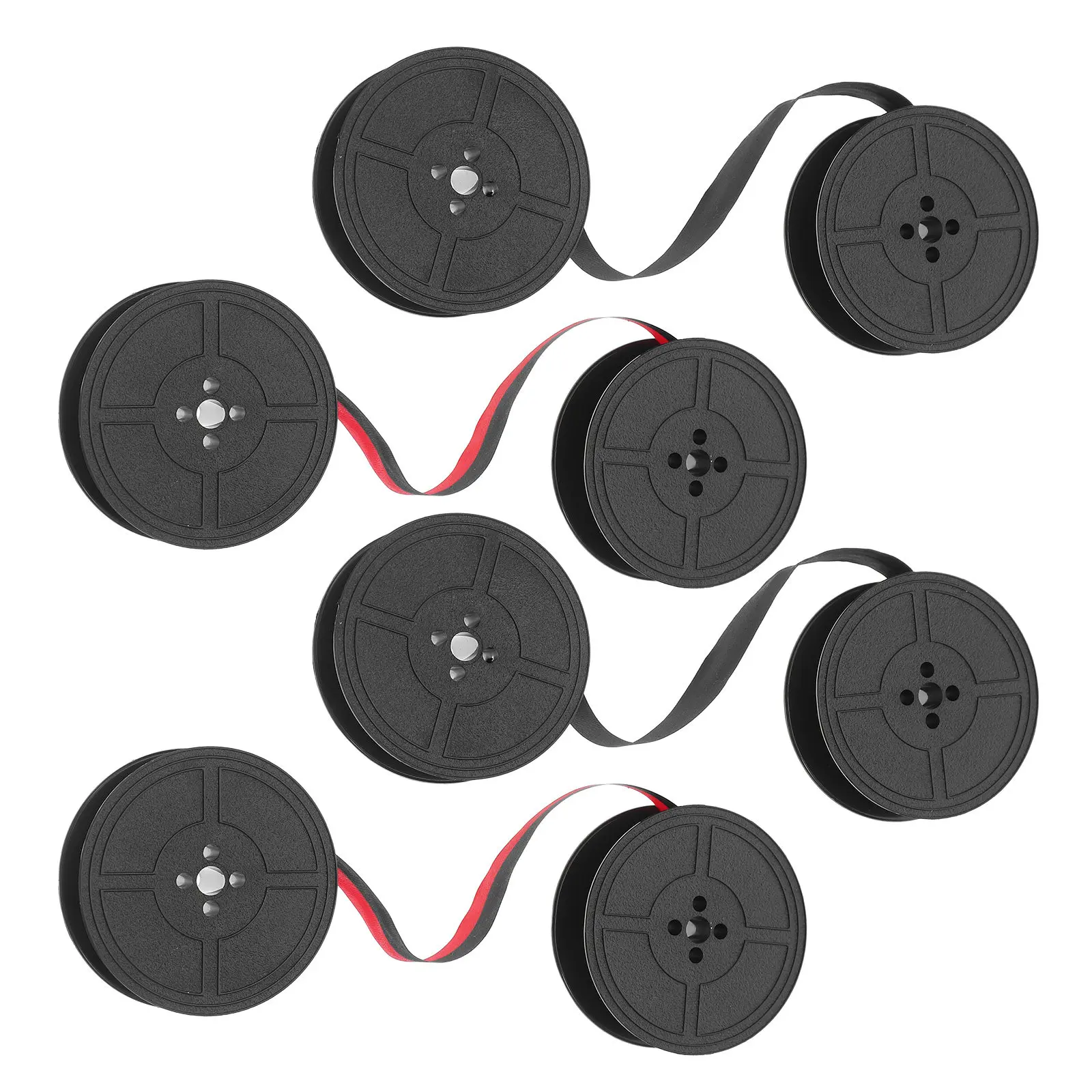 

Набор из 4 универсальных ленток для пишущих машинок с двумя катушками, совместимых с широким спектром устройств, для энтузиастов, обеспечивающих четкую печать