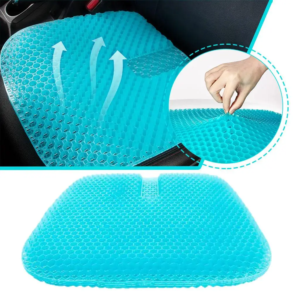 Summer Ice Cushion Japanese Honeycomb Gel Cushion For Office Sitting Silicone Butt Cushion Car Cool Seat Cushion V9N9