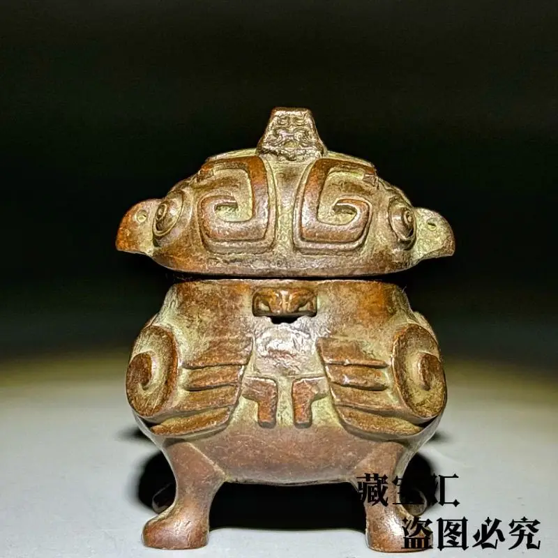 Two-headed eagleZun Vessel Wine Vessel Ornament Decoration Tea Pet Figurines Desk Decor Accessories