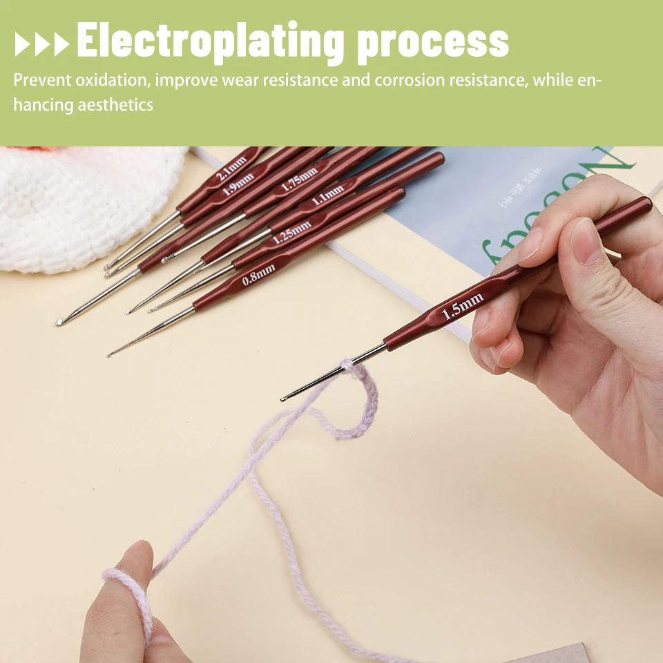 KRABALL 1 قطعة خطاف كروشيه مع مقبض بلاستيكي لخيط الغزل والنسيج الكروشيه الحياكة DIY بها بنفسك اليدوية الاكسسوارات الحرفية أداة