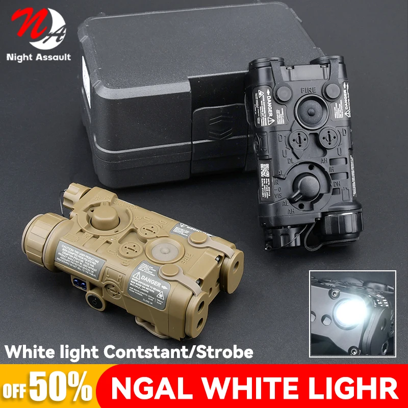 WADSN NGAL Only White LED Light Contstant Strobe NO Laser Airsoft Weapon Scout Light Fit 20mm Rail Airsoft Accessories Tacitcal