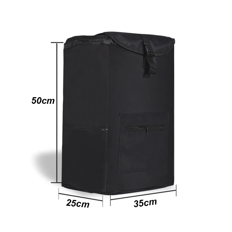 Black waterproof shopping bag for trolley large capacity supermarket shopping bag for shopping cart