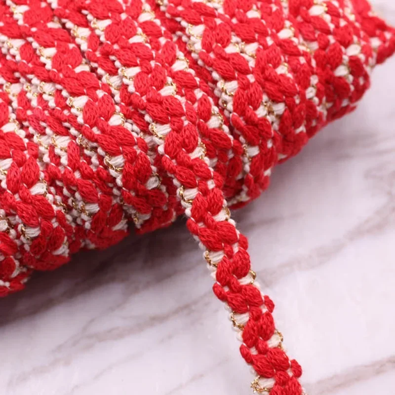 1 Yard Spitzenborte, besticktes Band, Kleidungszubehör, Stoff, Nähfransen für Bekleidung, bestickte Handwerksbänder – Detail 8