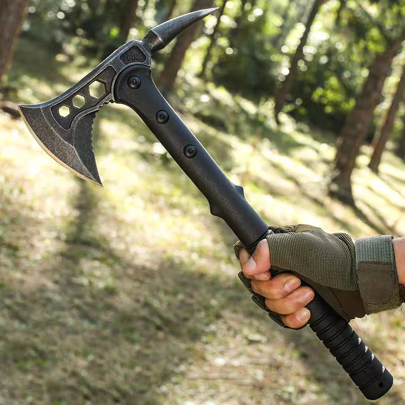 1pc Portable Axe,Multifunctional Survival Axe for Outdoor Camping Hiking Hunting,Axe with Nylon and Fiberglass Handle