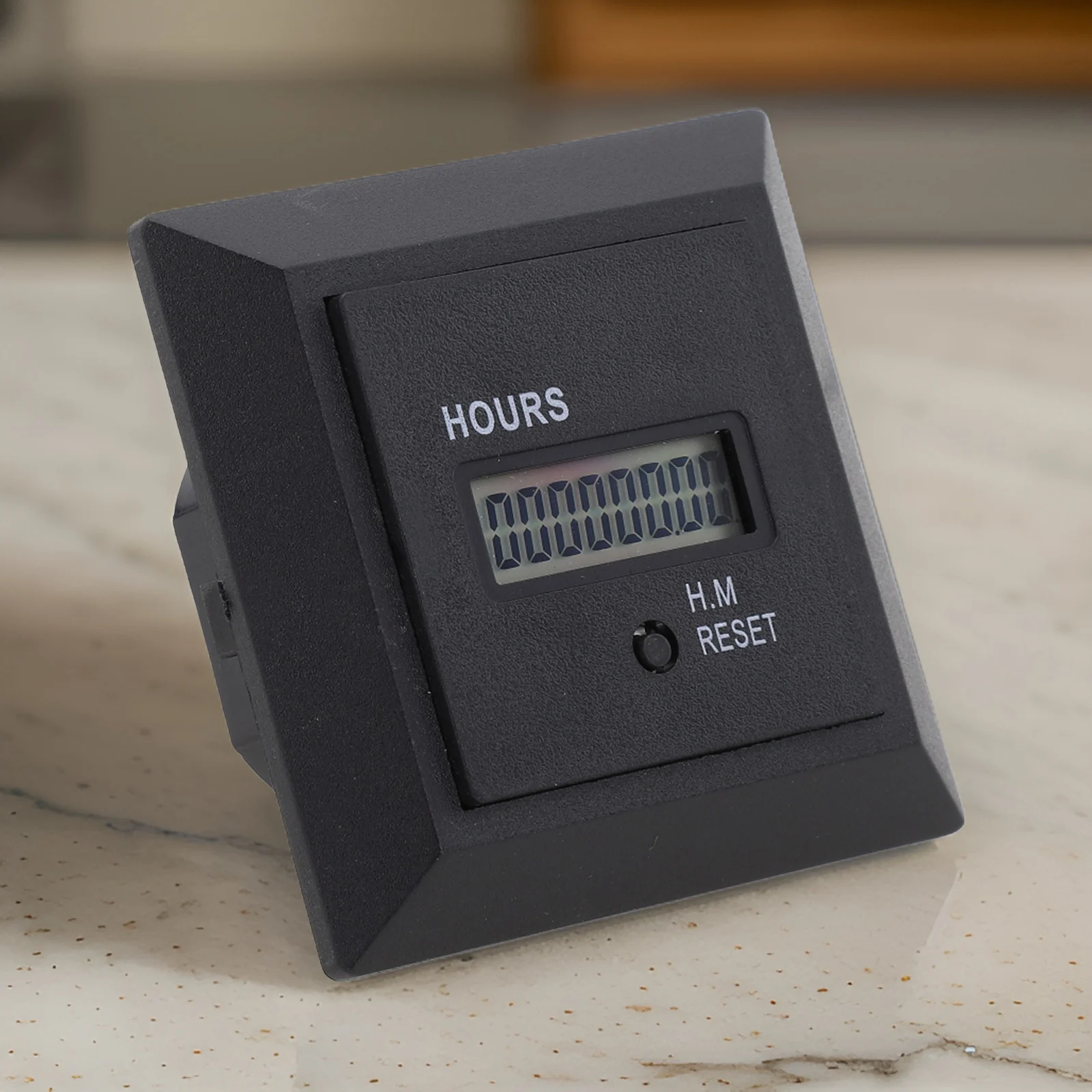Digital Display Hour Meter HM-1R High Accuracy Timer 50/60Hz 100-240V For Industrial Engineering Machinery Vehicle Generator