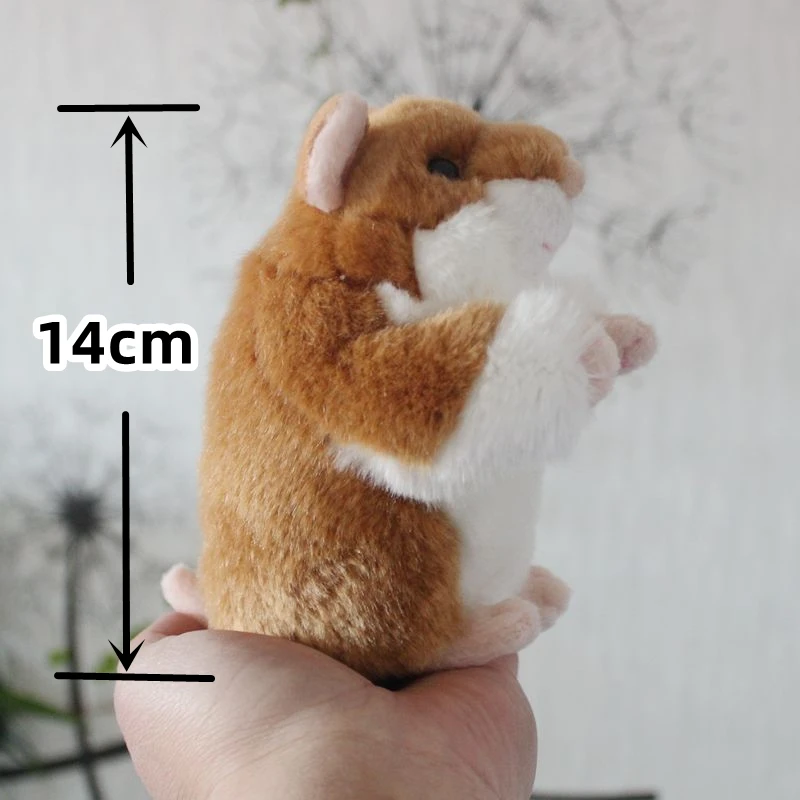 Chinchilla High Fidelity Anime Cute Plushie Hamster Plush Toys Lifelike Animals Simulation Stuffed Doll Kawai Toy Gifts