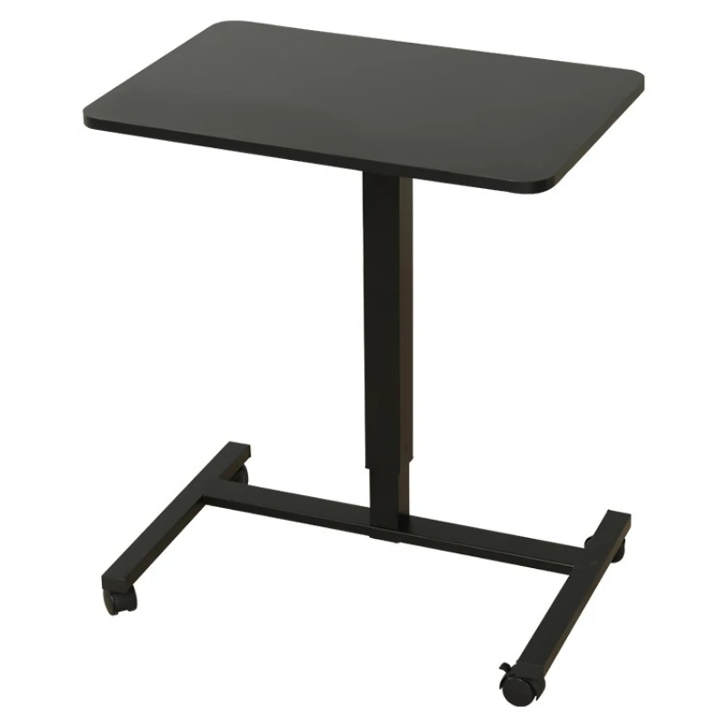 

Pneumatic lifting table Lifting standing removable computer desk White study reading home desk