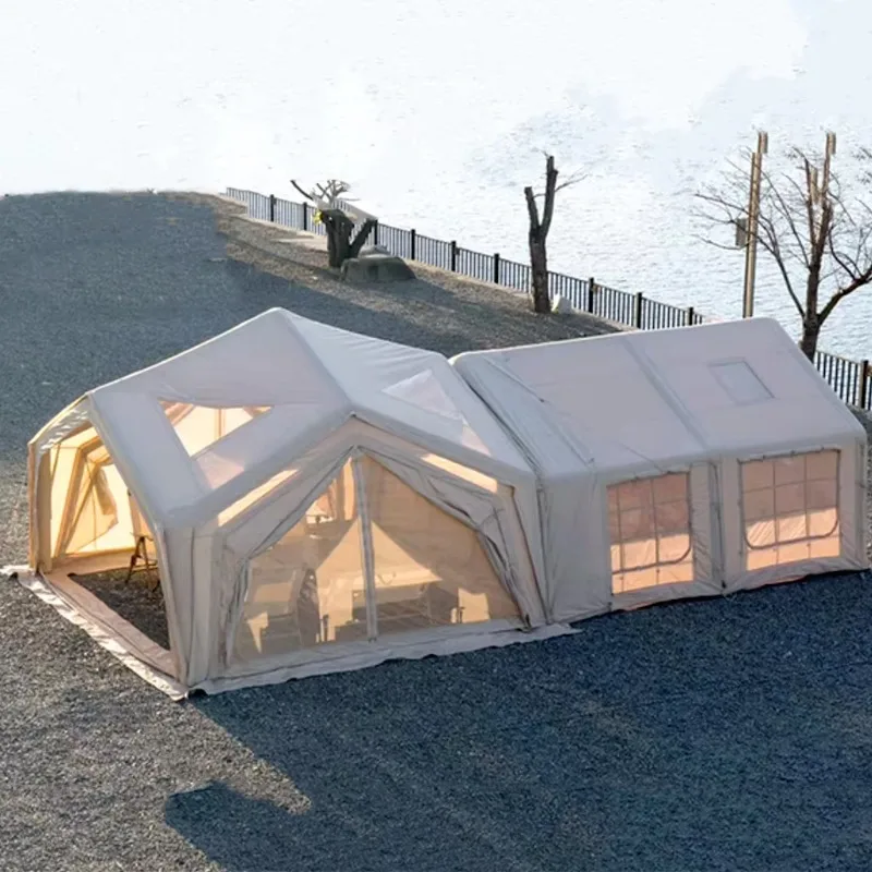 

2026 4-сезонная большая надувная палатка для вечеринок с кемпинга на открытом воздухе