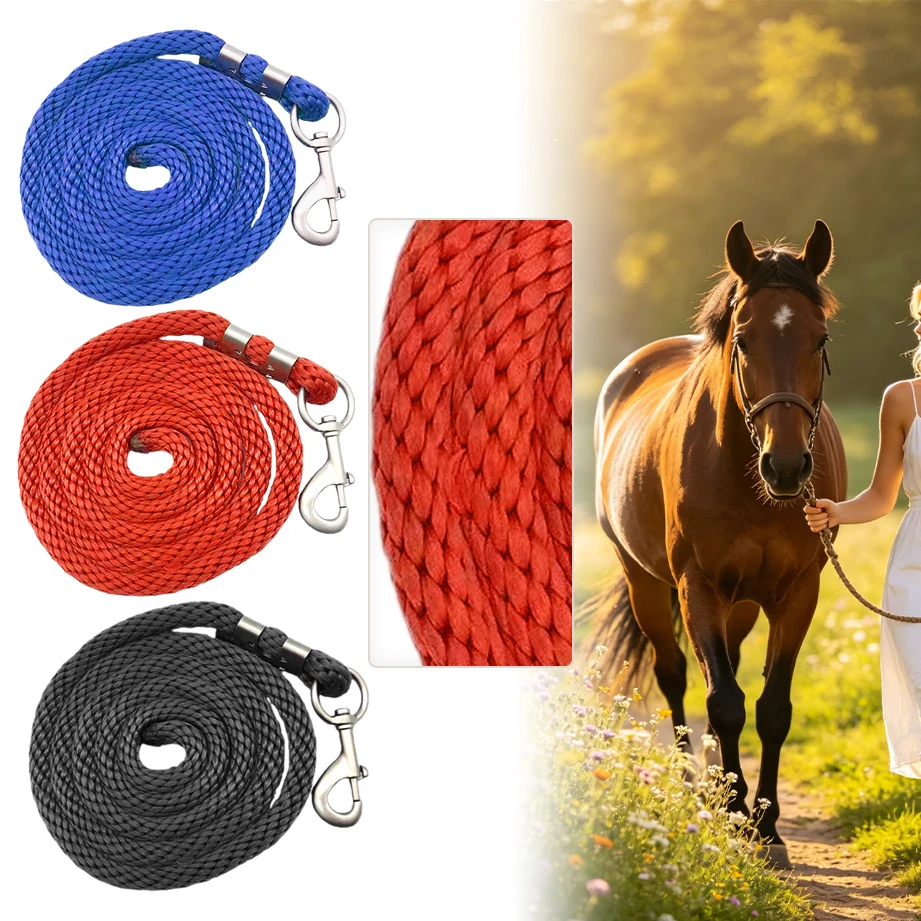 Horse Training Lead Rope, Reins, Tether - for Equestrian, Cattle, Livestock | Durable & Universal