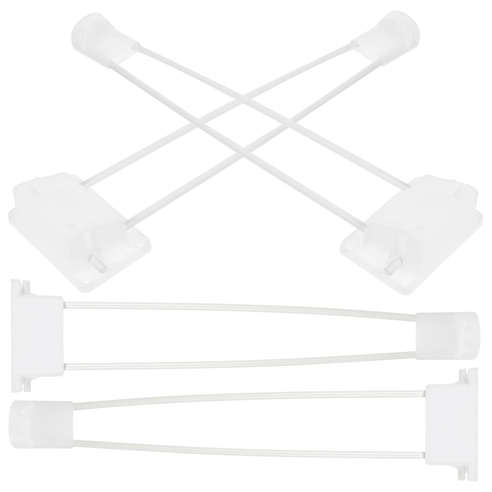 

4pcs Folding Table Legs Heavy Duty White Hairpin Metal Coffee Table Legs for DIY Modern Foldable Desk Furniture Feet Stable