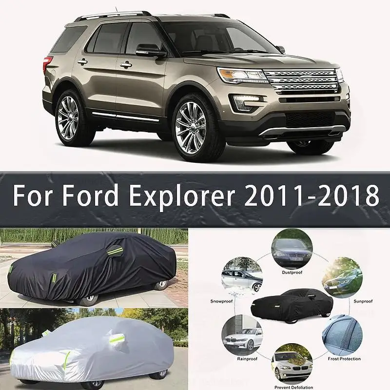 

Для Ford Explorer 2011 2018, уличная защита, водонепроницаемые, пылезащитные, внешние аксессуары, снежный солнцезащитный козырек, автомобильные чехлы