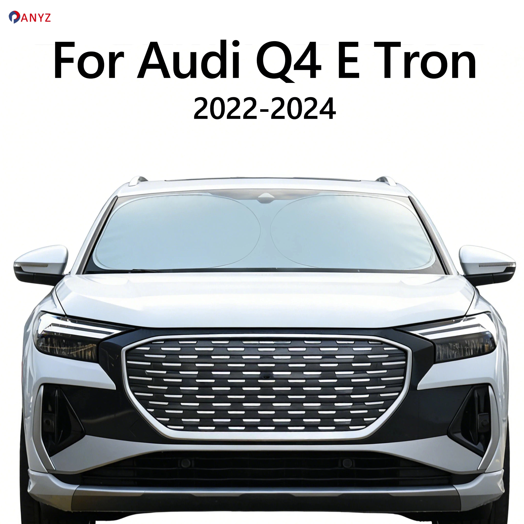 Car Windshield Sunshade Foldable Sun Shade Anti-UV Effective Sun Protection Auto Accessories For Audi Q4 E Tron 2022 2023 2024