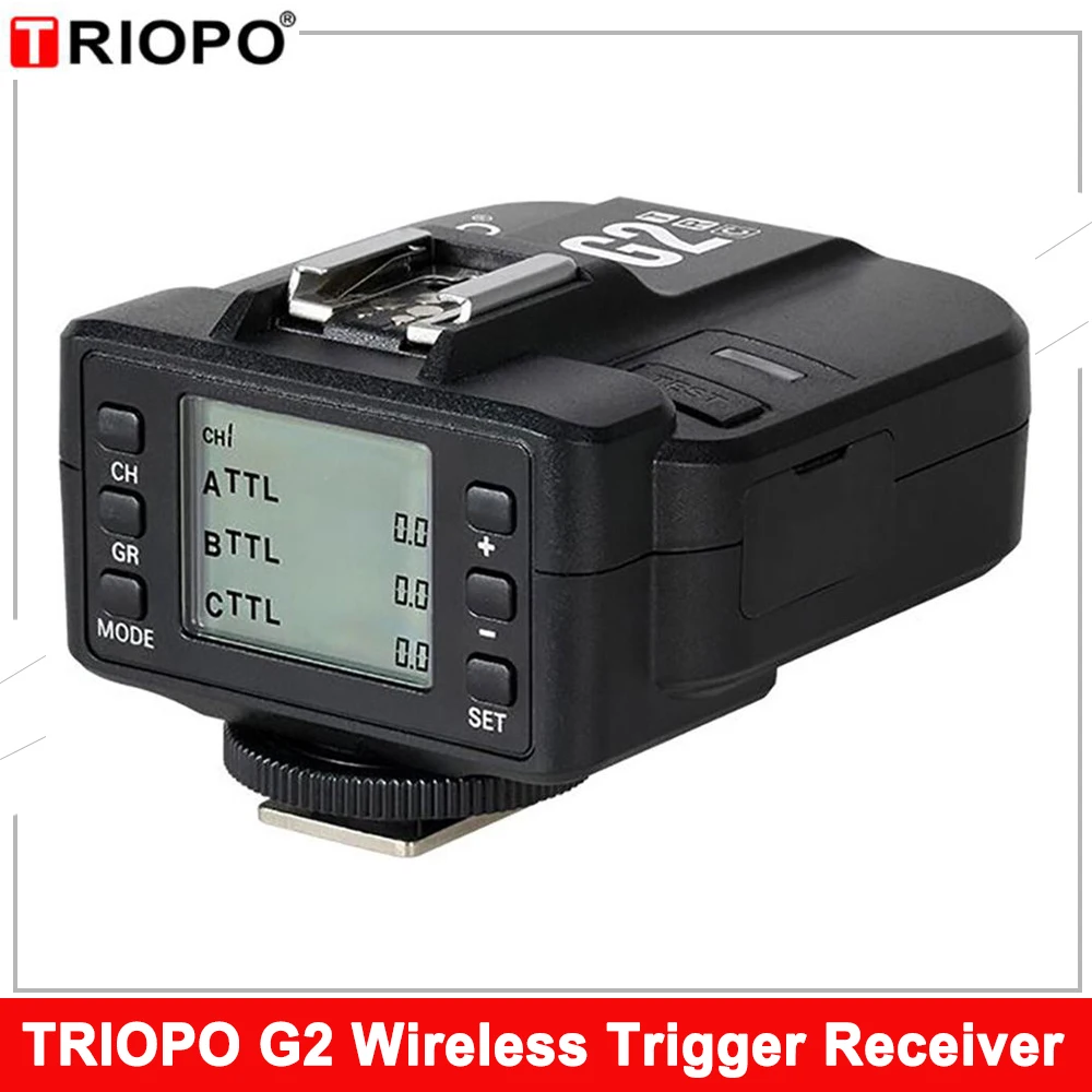 TRIOPO G2 2.4G Wireless Flash Trigger Receiver Suitable For TRIOPO TR-982 II R1 G1800 TR-950 II F1-200 Flash