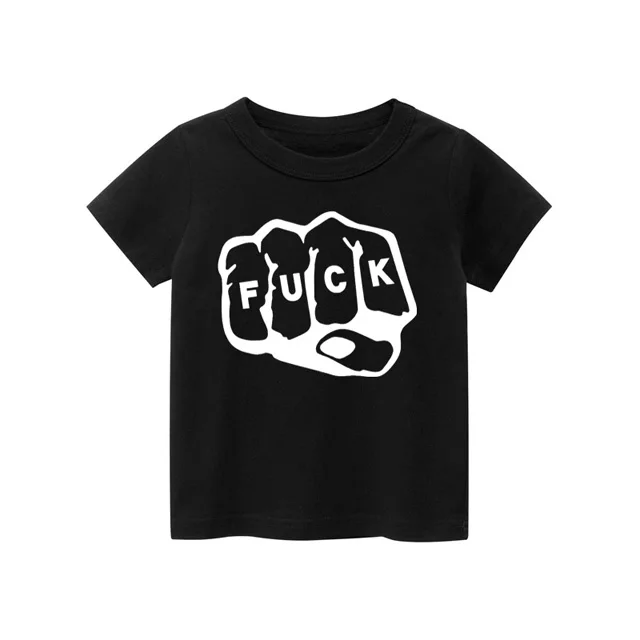 

T-Shirts For Children Fashion Skull Print Cotton Boys T Shirt Kids 2024 Summer T Shirt For Girls Short Sleeve Children Clothes