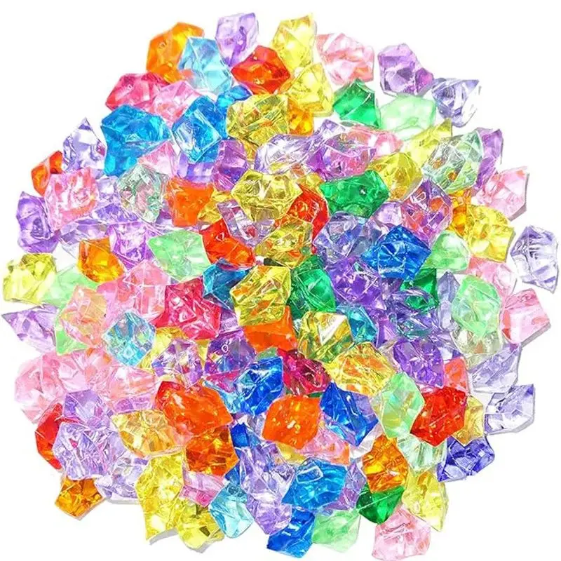 20 قطعة 18x25 مللي متر غير النظامية الاكريليك وهمية الجليد الصخور الأحجار الزخرفية الأحجار الكريمة الكريستال لصنع المجوهرات المزهريات الجدول الزفاف ديكور ذاتي الصنع