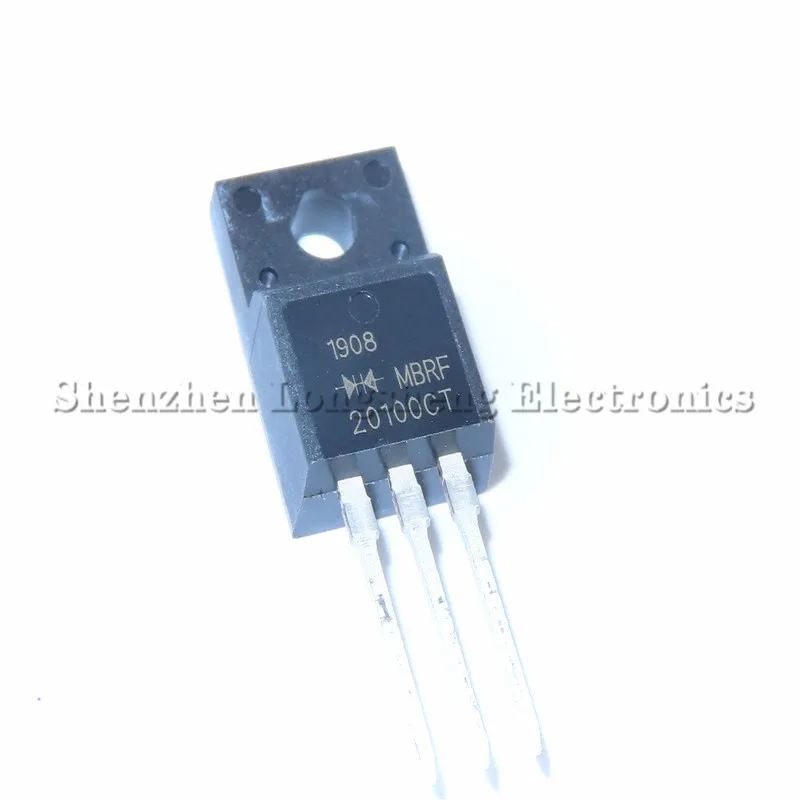 10PCS/LOT MBRF20100 MBRF20100CT MBRF20100G TO-220F 20A100V Schottky  In Stock