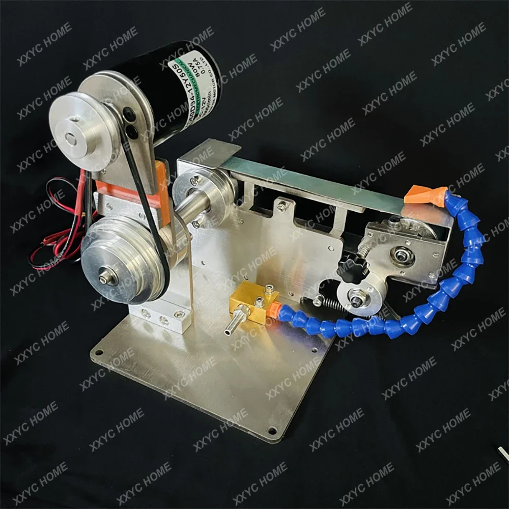 High quality Waterproof Belt Grinder Machine Stainless Steel Water-Cooled Knife Sharpener Belt Sander Polishing Grinding Machine