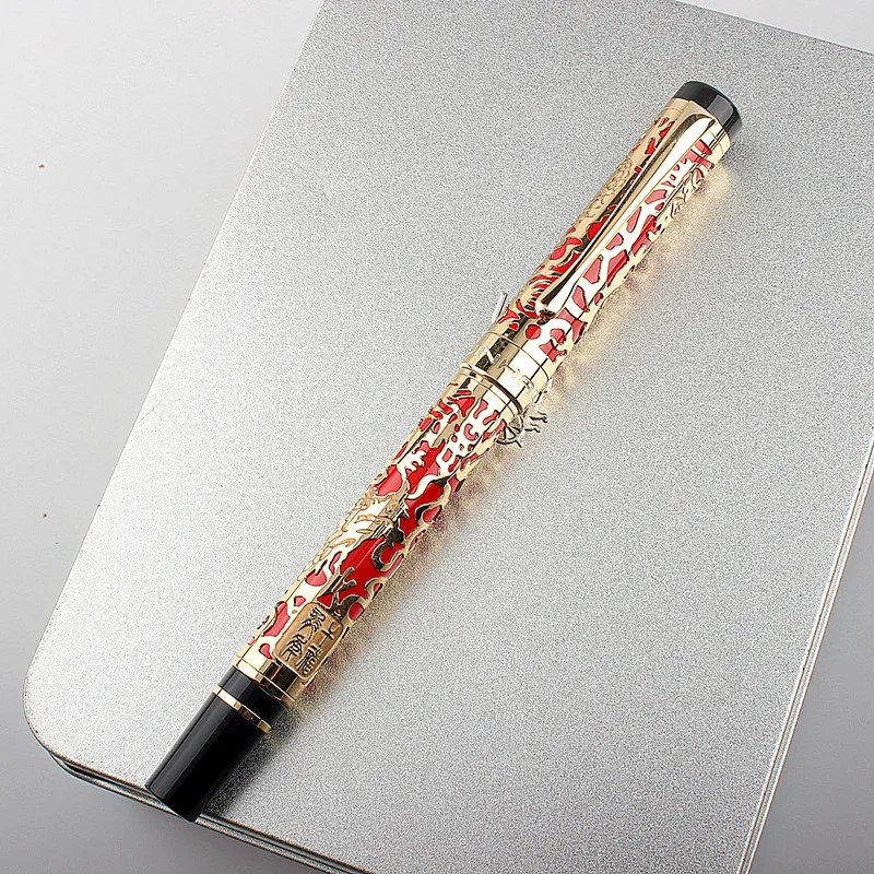 Jinhao 5000 Drachen Rollerball Stift mit Refill Erweiterte Handwerk Schreiben Geschenk Stift für Business Büro Mann Frau metallic gel stifte