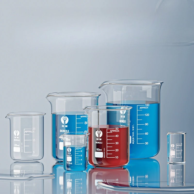 

50-3000ml Borosilicate Glass Beaker Tall Form Graduated Lab Equipment Heat Resistant