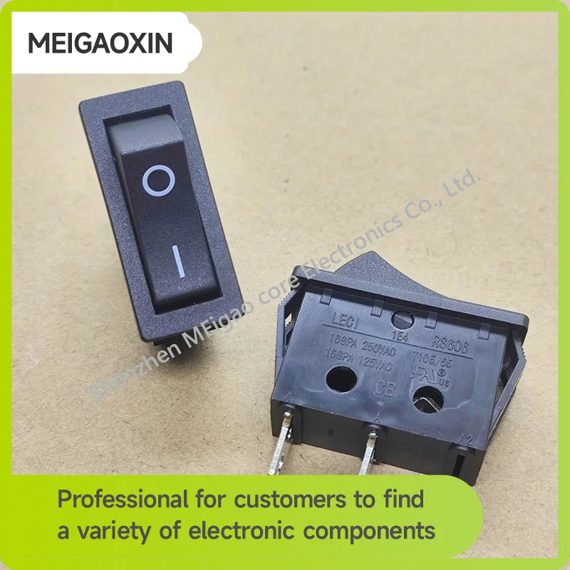1~5pcs/lot RS606 Ship type switch 2 pin 2 speed power rocker button switch 13.5*32MM 16A