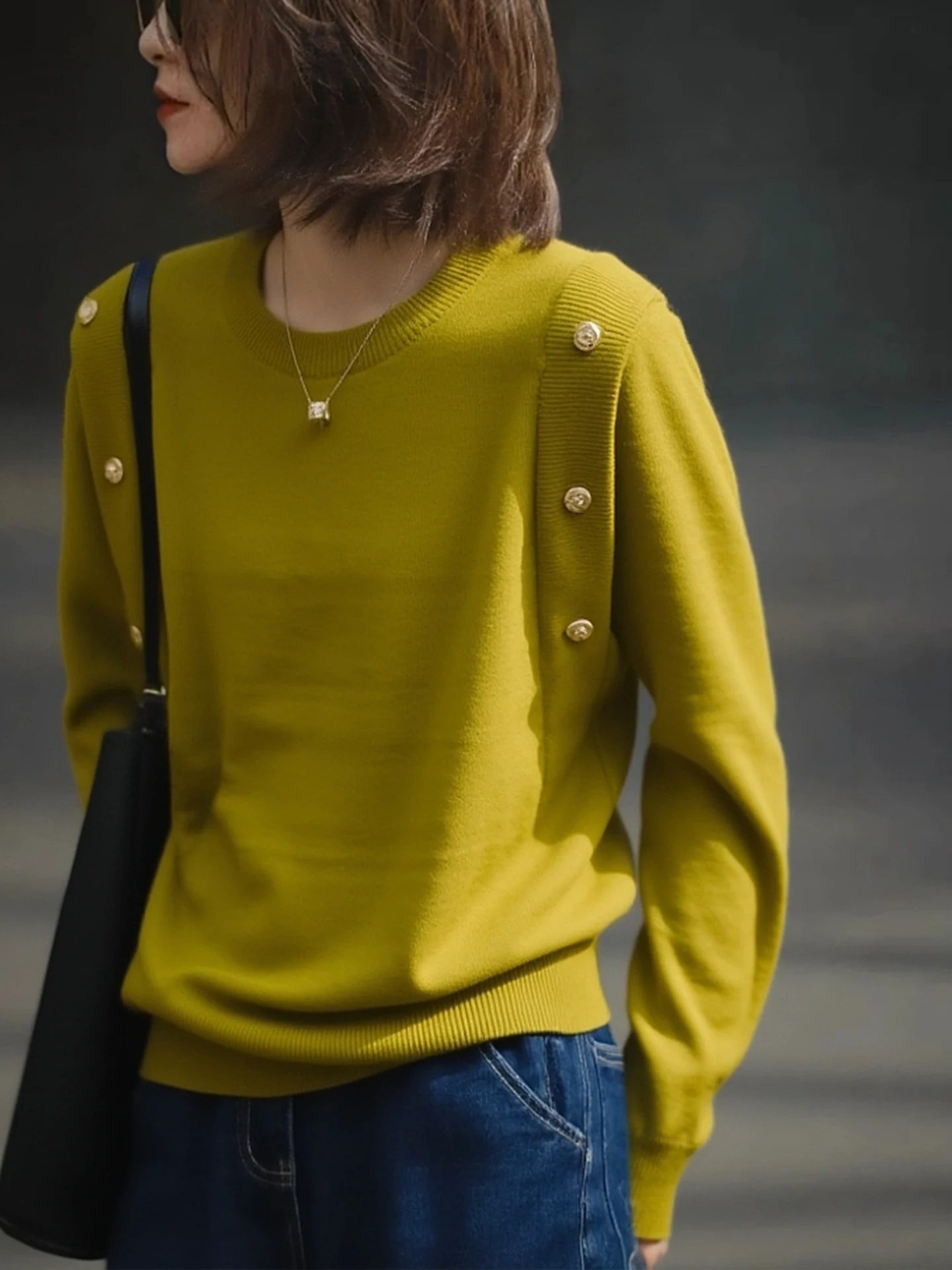 Faionable Camere Knitwear Long Sve Einzigartige Basisschicht Irt Sli Winteroberteil für junge Frauen Pendeln Sle Loose Fit