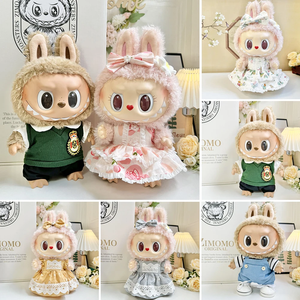 38cm Plush Doll'S Clothes Outfit Accessories For Korea Kpop Exo Labubu Idol for MOKOKO doll sweetheart dress suit Clothing Gift