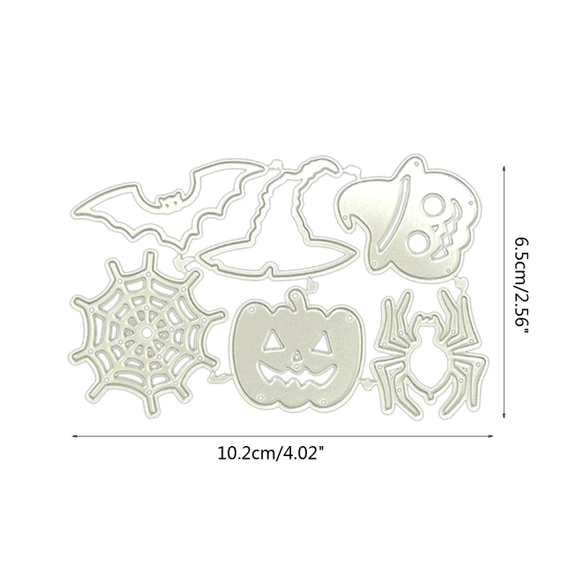 Halloween Theme Die Cuts Carbon Steel Cutting Dies for Birthday Card Making DIY Scrapbooking Album Halloween Gift Wrap