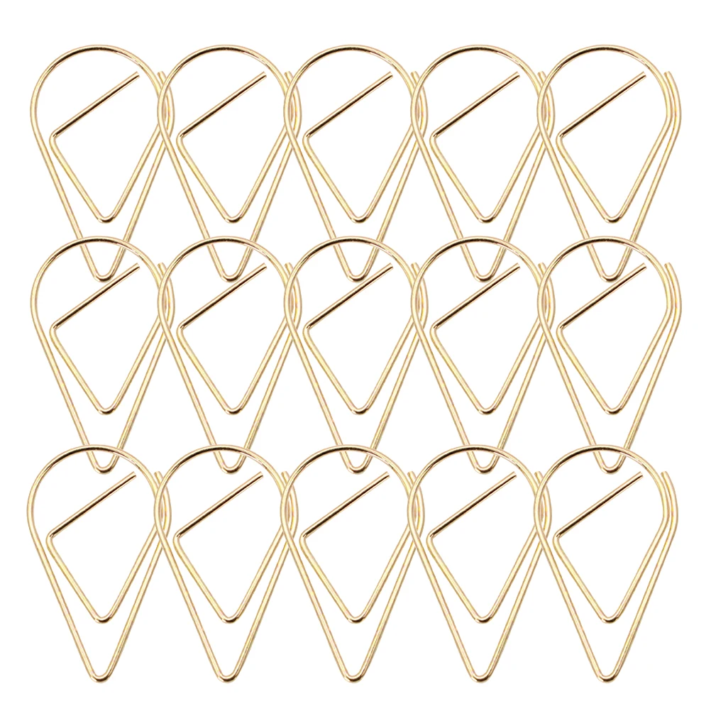 

100pcs Metal Document Paper Marking Paper Clips Clips Fixing Office Supplies Craft Marking Steel Practical Gifts
